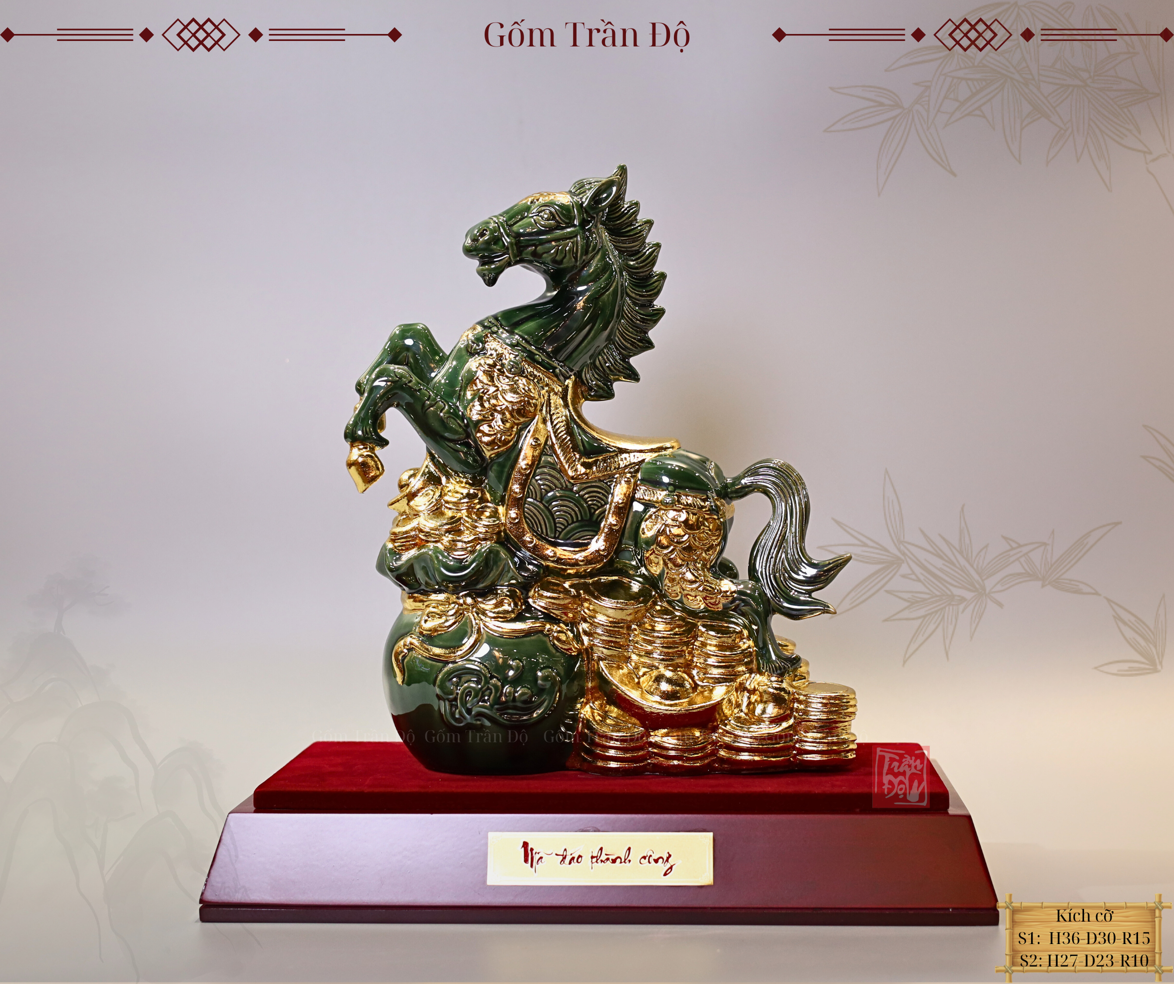 Quà tặng năm Bính ngọ 2026 Dát vàng 24K